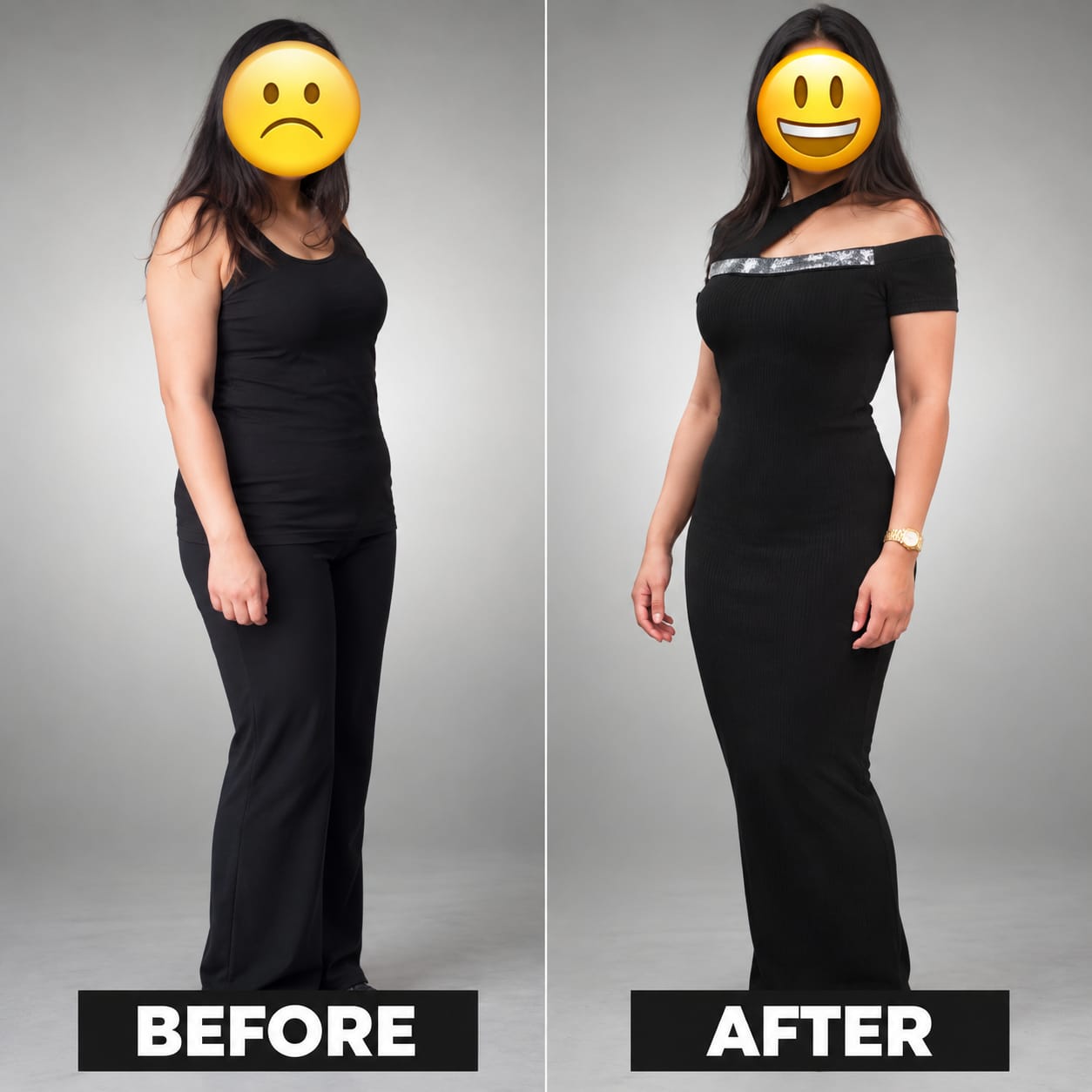 Future Fit female client before and after fitness results